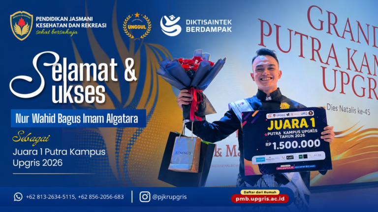 Mahasiswa PJKR UPGRIS Raih Juara 1 Putra Kampus UPGRIS 2026